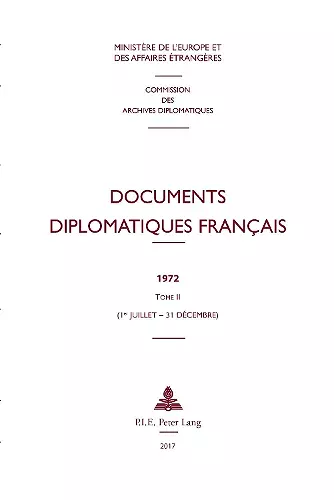 Documents Diplomatiques Français cover