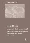 Incarner Le Droit International cover