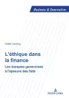 L'Éthique Dans La Finance cover