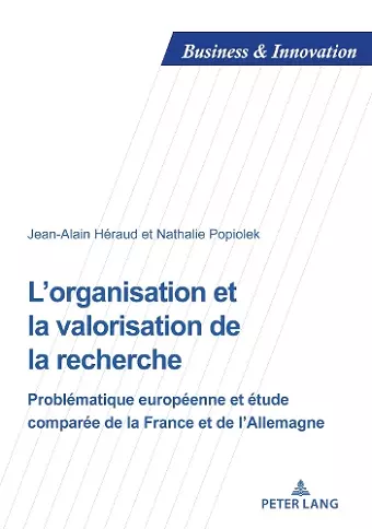 L'organisation et la valorisation de la recherche cover