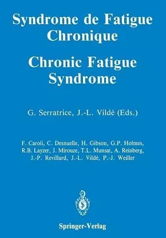 Syndrome de Fatigue Chronique / Chronic Fatigue Syndrome cover