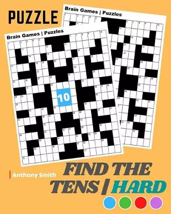 NEW!! Find the Tens Math Puzzle For Adults Hard Challenging Math Activity Book For Adults cover