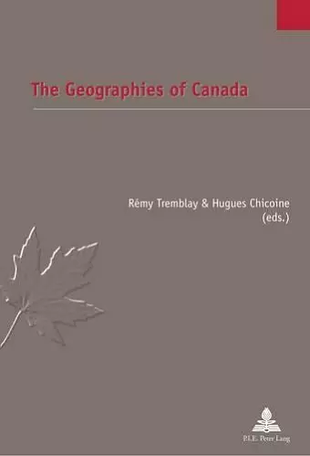 The Geographies of Canada cover