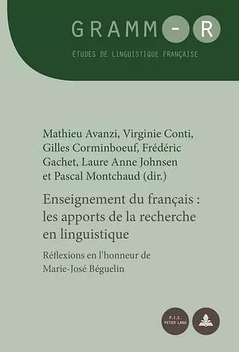 Enseignement Du Français: Les Apports de la Recherche En Linguistique cover