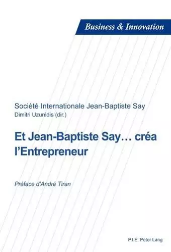 Et Jean-Baptiste Say... Créa l'Entrepreneur cover