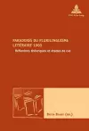 Paradoxes du plurilinguisme littéraire 1900 cover