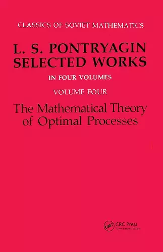 Mathematical Theory of Optimal Processes cover