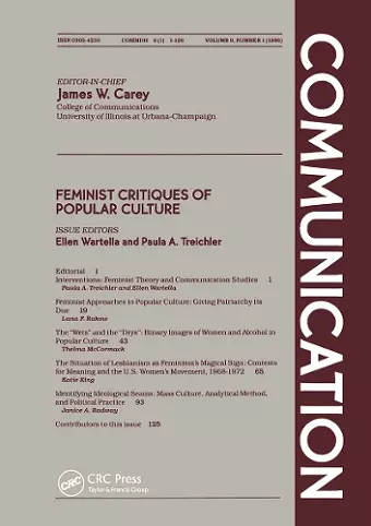 Feminst Critiques of Popular Culture cover