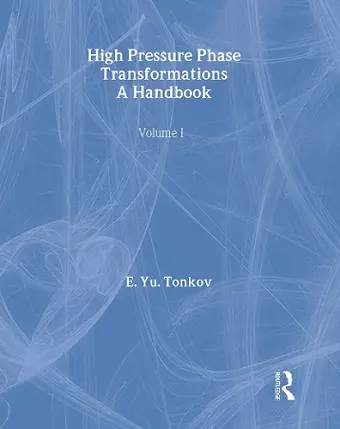 High Pressure Phase Transformations Handbook 1 cover