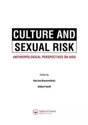 Culture and Sexual Risk cover