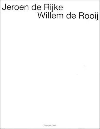 Jeroen De Rijke/Willem De Rooij cover