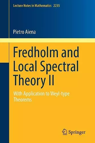 Fredholm and Local Spectral Theory II cover