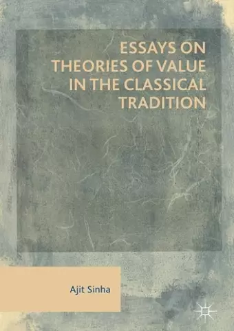 Essays on Theories of Value in the Classical Tradition cover