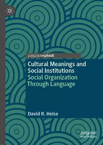 Cultural Meanings and Social Institutions cover