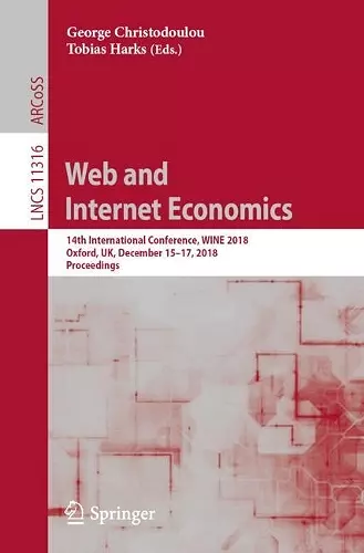 Web and Internet Economics cover