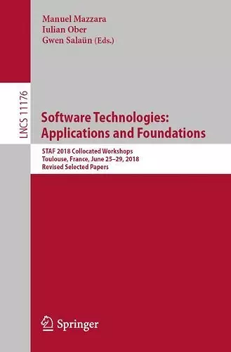 Software Technologies: Applications and Foundations cover