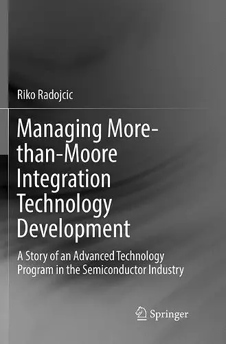 Managing More-than-Moore Integration Technology Development cover