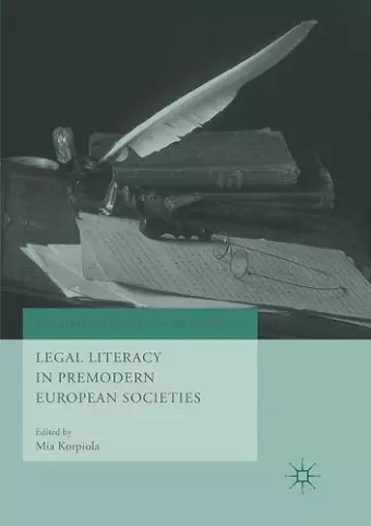 Legal Literacy in Premodern European Societies cover