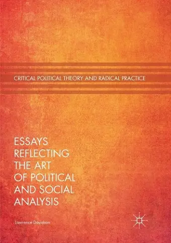 Essays Reflecting the Art of Political and Social Analysis cover