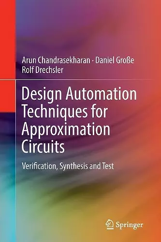 Design Automation Techniques for Approximation Circuits cover