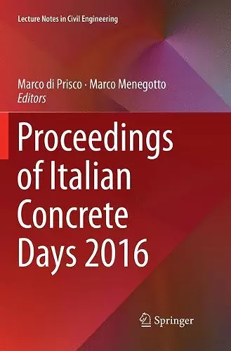 Proceedings of Italian Concrete Days 2016 cover