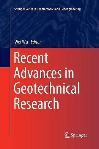 Recent Advances in Geotechnical Research cover