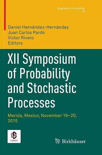 XII Symposium of Probability and Stochastic Processes cover