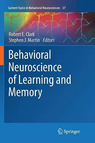 Behavioral Neuroscience of Learning and Memory cover