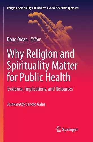 Why Religion and Spirituality Matter for Public Health cover