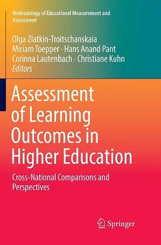 Assessment of Learning Outcomes in Higher Education cover