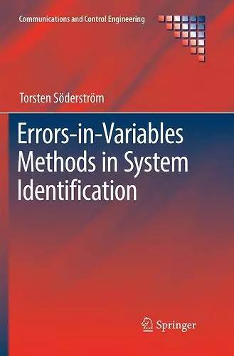 Errors-in-Variables Methods in System Identification cover