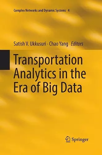 Transportation Analytics in the Era of Big Data cover