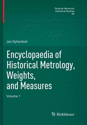 Encyclopaedia of Historical Metrology, Weights, and Measures cover