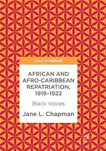 African and Afro-Caribbean Repatriation, 1919–1922 cover