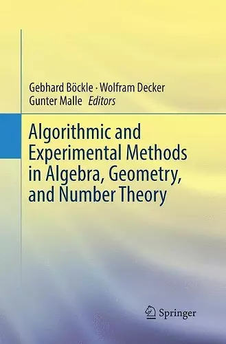 Algorithmic and Experimental Methods  in Algebra, Geometry, and Number Theory cover