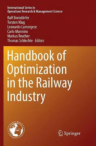 Handbook of Optimization in the Railway Industry cover