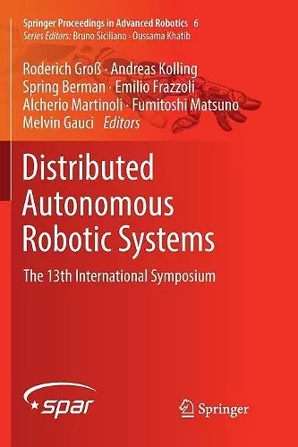 Distributed Autonomous Robotic Systems cover