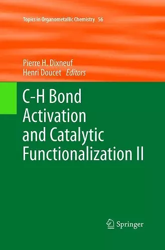 C-H Bond Activation and Catalytic Functionalization II cover