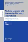 Machine Learning and Knowledge Discovery in Databases cover