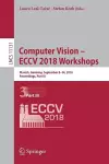 Computer Vision – ECCV 2018 Workshops cover