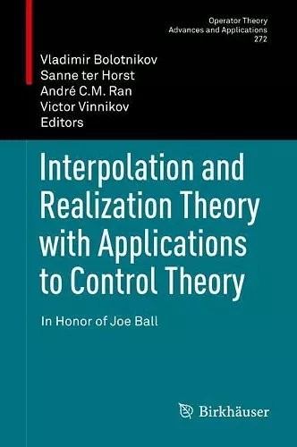 Interpolation and Realization Theory with Applications to Control Theory cover