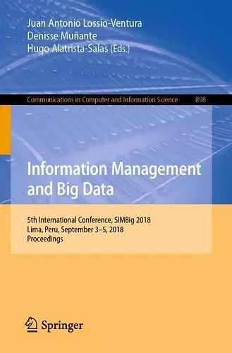 Information Management and Big Data cover