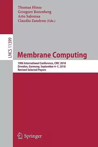 Membrane Computing cover