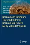 Decision and Inhibitory Trees and Rules for Decision Tables with Many-valued Decisions cover