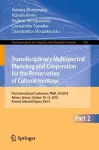 Transdisciplinary Multispectral Modeling and Cooperation for the Preservation of Cultural Heritage cover