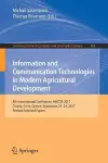 Information and Communication Technologies in Modern Agricultural Development cover