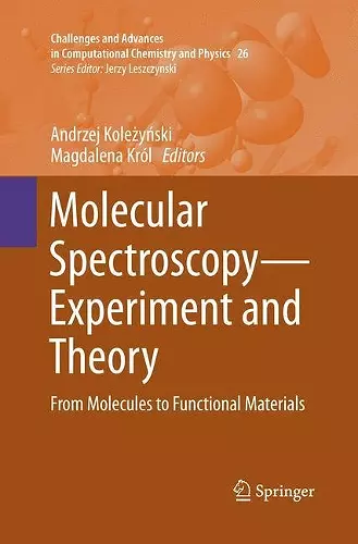 Molecular Spectroscopy—Experiment and Theory cover