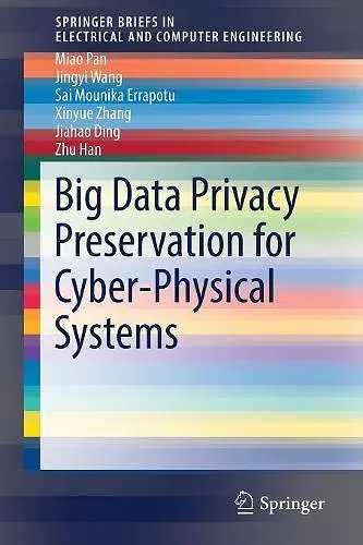 Big Data Privacy Preservation for Cyber-Physical Systems cover