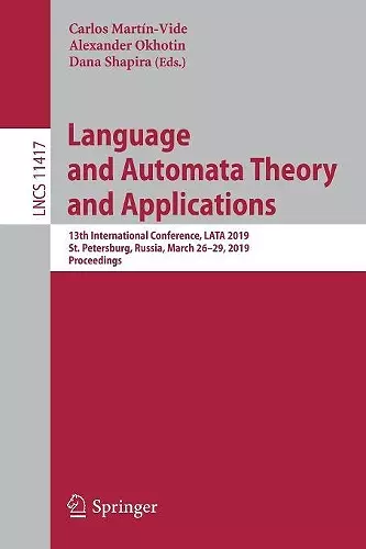 Language and Automata Theory and Applications cover