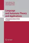 Language and Automata Theory and Applications cover